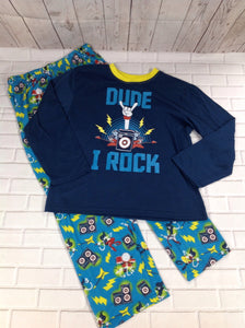 The Place Blue Print Rock Band Sleepwear
