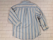 The Place Blue Print Stripe Top