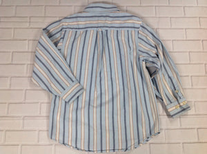 The Place Blue Print Stripe Top
