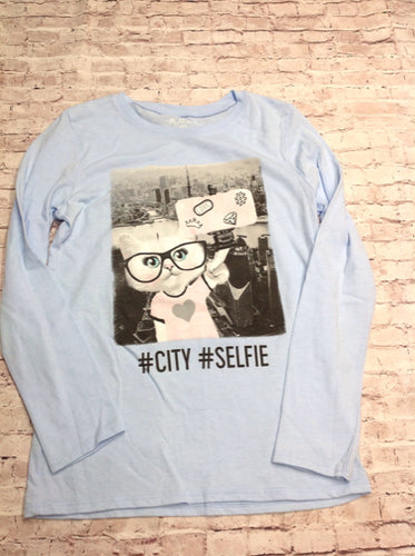The Place Blue Print Top