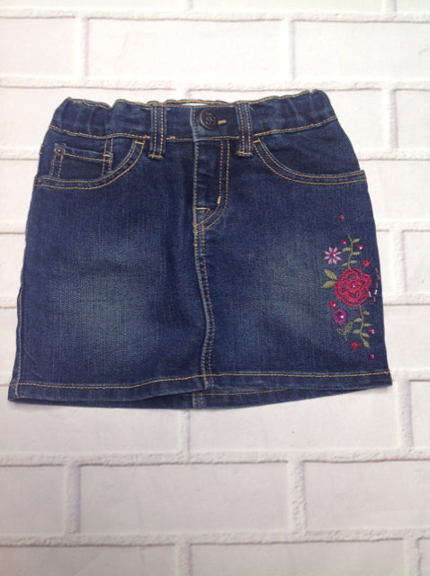 The Place Dark Blue Denim Skort