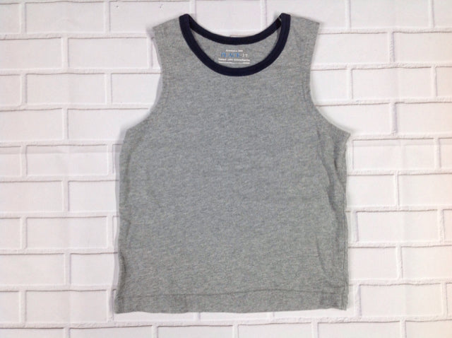 The Place GRAY & NAVY Top