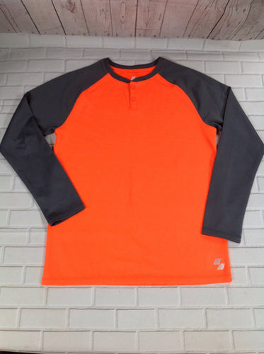 The Place GRAY & ORANGE Top