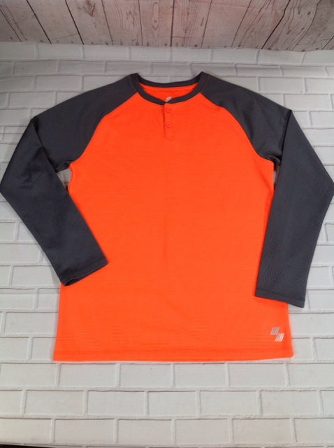 The Place GRAY & ORANGE Top