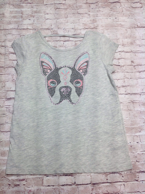 The Place GRAY PRINT Top