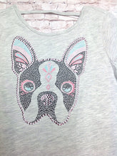 The Place GRAY PRINT Top