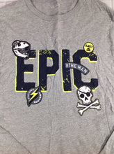 The Place GRAY PRINT Top