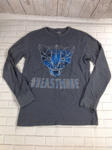 The Place GRAY PRINT Top