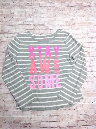 The Place Gray & Pink Top