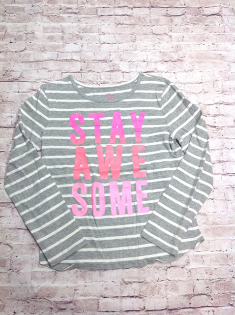 The Place Gray & Pink Top