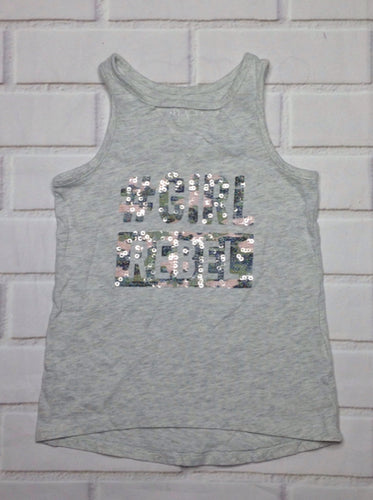 The Place Gray & Pink Top