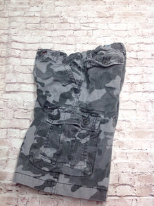The Place Gray Camouflage Shorts