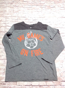 The Place Gray Soccer Top