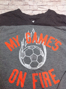 The Place Gray Soccer Top