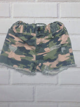 The Place Green & Pink Camouflage Shorts