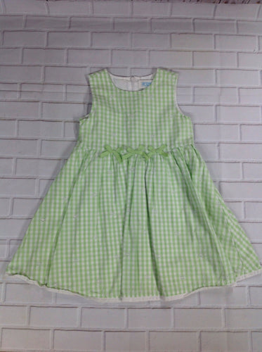 The Place Green & White Checkered Dress