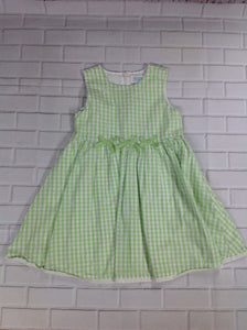 The Place Green & White Checkered Dress