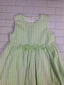 The Place Green & White Checkered Dress
