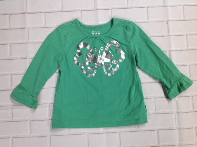 The Place Green Print Top