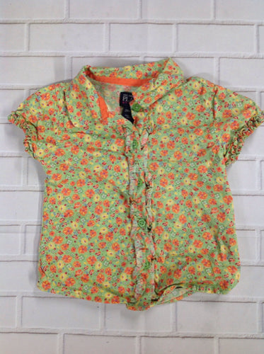 The Place Green Print Top