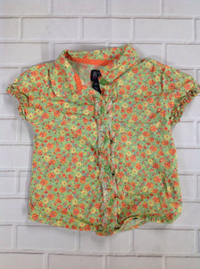 The Place Green Print Top