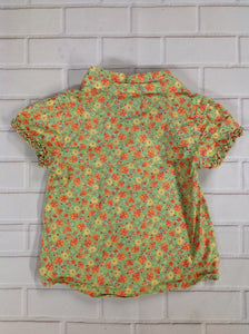 The Place Green Print Top