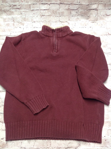 The Place Maroon Solid Sweater