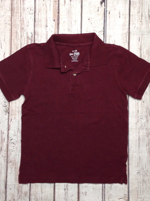 The Place Maroon Solid Top