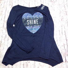 The Place Navy Print Top