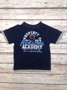The Place Navy Print Top