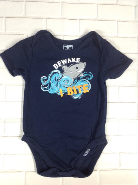 The Place Navy Print Top