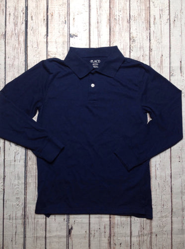 The Place Navy Solid Top