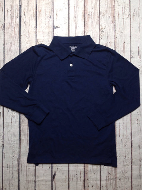 The Place Navy Solid Top