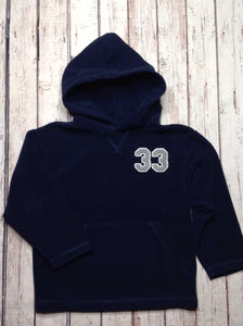The Place Navy Solid Top