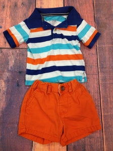 The Place Orange & Blue 2 PC Outfit