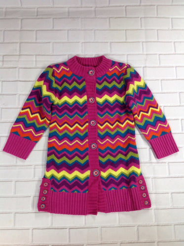 The Place Pink & Blue Zig Zags Dress