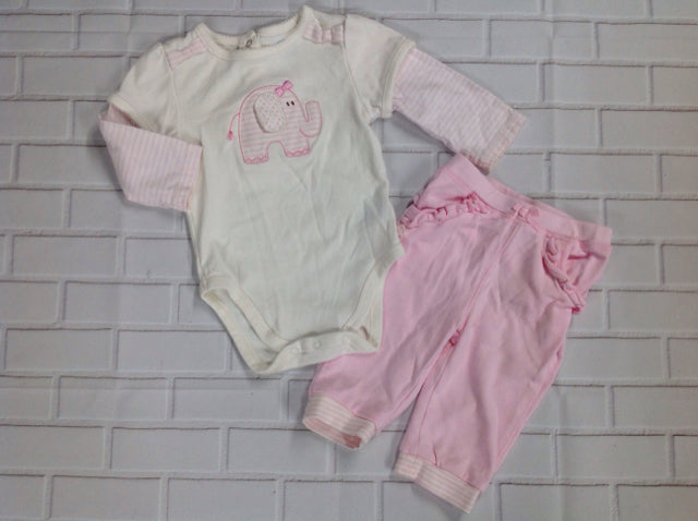 The Place Pink & Cream 2 PC Outfit