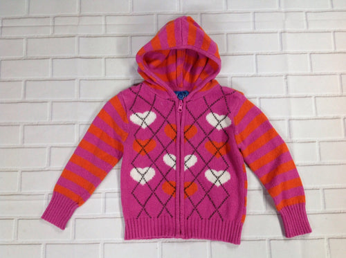 The Place Pink & Orange Heart Top