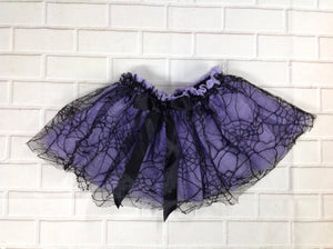 The Place Purple & Black Halloween Skirt