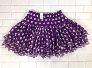 The Place Purple Print Polka Dot Skirt