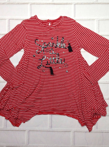The Place Red & Black Top