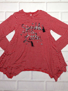 The Place Red & Black Top