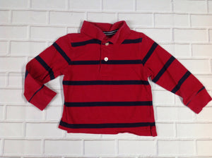 The Place Red & Blue Stripe Top