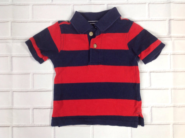 The Place Red & Navy Top