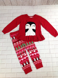 The Place Red Print Christmas 2 Piece Set