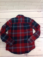 The Place Red Print Plaid Top