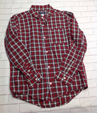 The Place Red Print Plaid Top