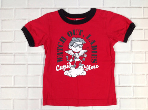 The Place Red Print Top