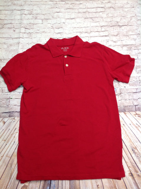 The Place Red Solid Top