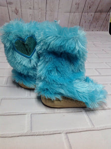 The Place Teal Slippers